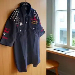 メルセデスベンツ　F1ピットシャツ　レーシングシャツ　XL