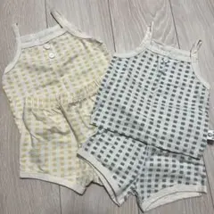 チェック柄タンクトップセット 60〜70cm