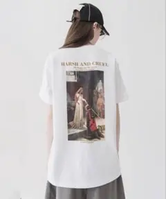 HARSHANDCRUEL ホワイト Tシャツ S