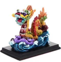 Totority 樹脂 龍 置物 干支 7龍 装飾 幸運7龍 像 人形 風水