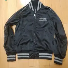 HYSTERIC GLAMOUR ヒスガール スカジャン バイクガール 黒×金 ヒステリックス Hysterics バイクガール スカジャン