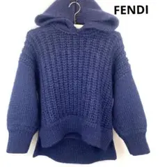 FENDI ROMA イタリア製 ウール モヘアニット パーカー 厚手 42