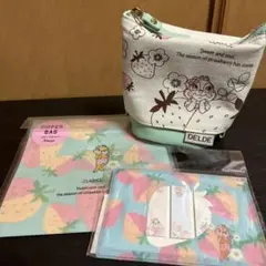 ディズニー クラリス DELDEペンケース ジッパーバッグ 付箋 3点セット