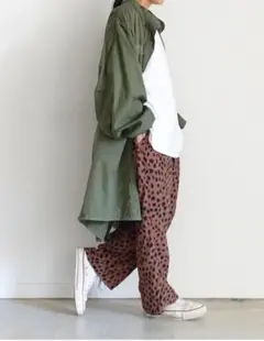 【ichi】レオパードリラックスパンツ イチ