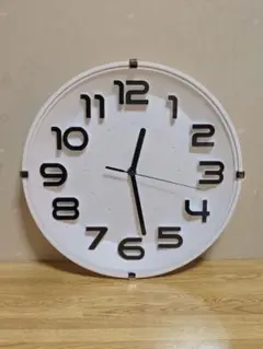 #1282 シンプルホワイト掛時計