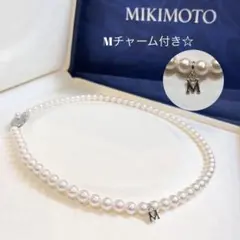 ミキモト MIKIMOTO ベビーパールネックレス Mチャーム付き♪