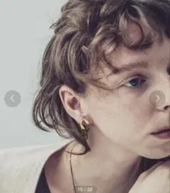 and cloud Gradation Earring S / Single