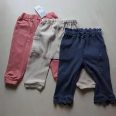 新品　サイズ80 パンツ　3点セット　ズボン　セット売り