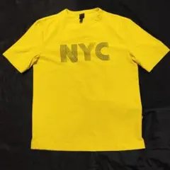 【H& M 】イエロー NYC プリントTシャツ Sサイズ　男女兼用