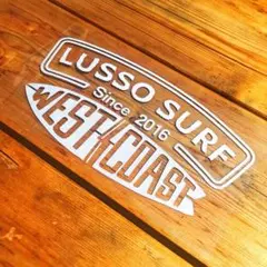 ★正規品★LUSSO SURF 防水ステッカー　ホワイト　白