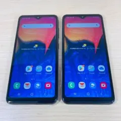 2台セット SIMフリー Galaxy A20 SCV46 2153-129
