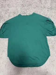 design aeraデザインアエラグリーントップスone size綿100%