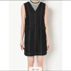 新品タグ付きMURUA ミニステッチジャンスカ