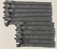 ＹＫＫ　玉付 ファスナー　10本(12cm×５本、14cm×５本)