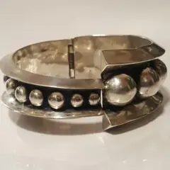 【TAXCO タスコ】ヴィンテージ メキシコシルバー バングル ブレスレット