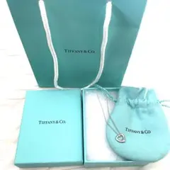 TIFFANYu0026Co. 極美品 オープンハート ネックレス Ag925