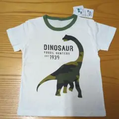 恐竜プリント Tシャツ 100%コットン