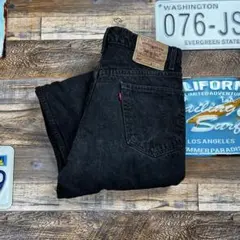 W33 Levis 90s バギージーンズ　ブラックジーンズ　M相当