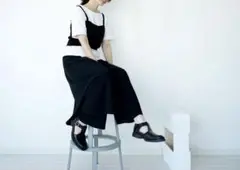 もりのがっこう　　抗菌　模様編みニットビスチェ