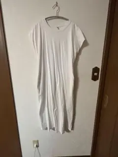 【UNIQLO】白 カットソーワンピース 半袖