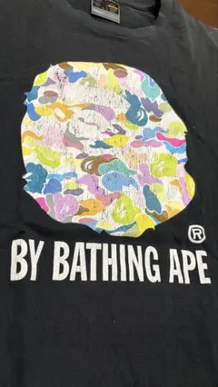 送料無料 ベイシングエイプ メンズM Tシャツ ブラック ヴィンテージ