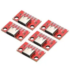 uxcell タイプCメスブレークアウトボード PCBコンバータテストボード