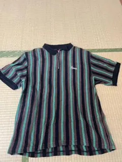 トップス supreme Open Knit Stripe Zip Polo(L) Supreme - Open Knit Stripe Zip Polo - UG.SHAFT