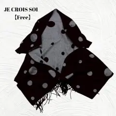 JE CROIS SOIジュクロイスソワ【Free】ドット　ポンチョストール