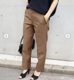 【美品】IENA（イエナ）フリルポケットパンツ 千鳥格子
