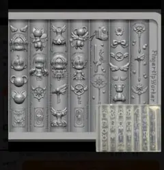 匿名配送☆ハンドメイド用シリコンモールド☆アニメ ネイル