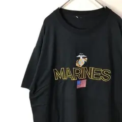 USA古着 90s ミリタリー 海軍 オーバーサイズ Tシャツ 刺繍