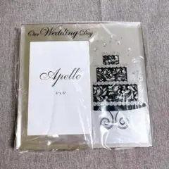 ガラス製フォトフレーム ウェディング Our wedding day