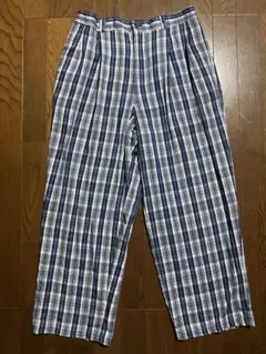 チェックパンツ パラカパンツ　パジャマパンツ