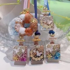 癒しのオルゴナイト❤️ラブラドライト+チャルコパイライトの香水瓶型♡