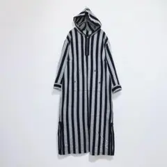 C'EST CHIC'A♡ストライプ柄 フーデッドワンピース 長袖 38