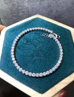 合計 5.0ct. 人工ダイヤモンド ブレスレット
Dカラー