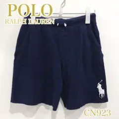 POLO RALPH LAUREN ポロ 刺繍ロゴ ショートパンツ ネイビー系