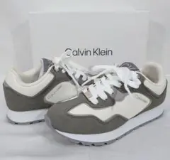 【23cm】カルバンクライン レディーススニーカー CARLEEN グレー