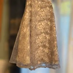 Couture Brooch❣️花柄レースフレアスカート 1回着　美品