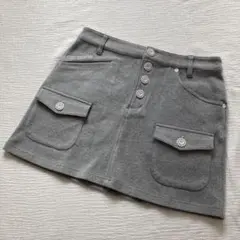 M ルコック ゴルフ スカート グレー ピンク 秋 冬