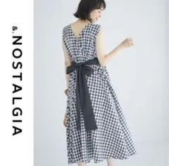&.NOSTALGIA■ギンガムチェックリボンワンピース 完売品　サイズM
