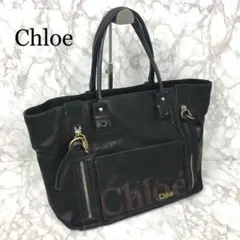 Chloe クロエ ハンドバッグ ロゴ ブラック