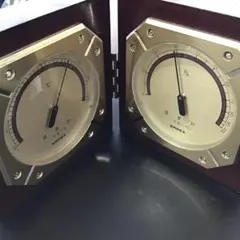 EMPEX 温湿度計 木製フレーム