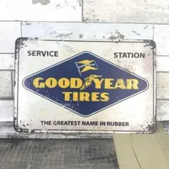 ブリキ看板☆ GOOD YEAR グッドイヤー レトロ 472
