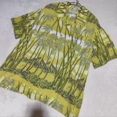 希少 【ヤシの木 】✦ ヴィンテージ 半袖 アロハ メンズ XL