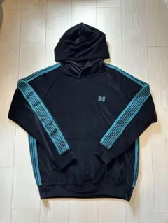 Needles Track Hoody - C/Pe Velour BLACK