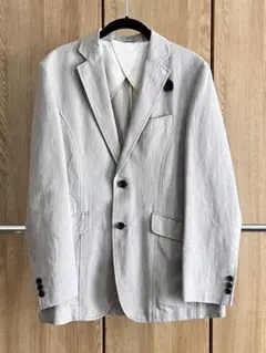 JOSEPH ABBOUD 綿麻素材 テーラードジャケット M ジョセフアブード