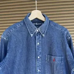 90s古着 ラルフローレン Ralph Lauren デニムシャツ BLAIRE