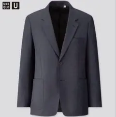 【美品】UNIQLO チャコールグレー　スーツ上下セットアップ