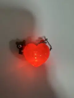 リラックマ　光る　ハート　キーホルダー　レトロ